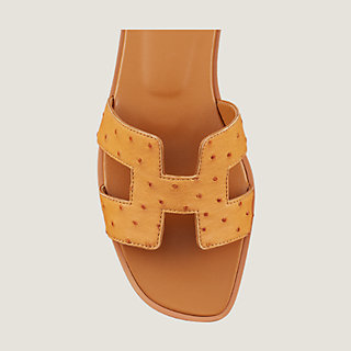 Hermes ostrich 2024 oran sandal